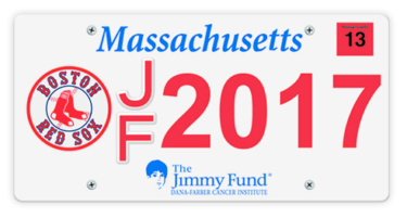Charity License Plates Red Sox Foundation